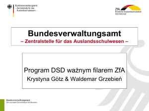 Prezentacja PowerPoint struktury egzaminu DSD II