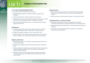 Zakażenie Chlamydophila felis