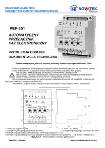 Uniwersalny automatyczny elektroniczny przełącznik faz PEF-301