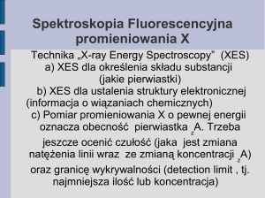 Spektrometria fluorescencyjna promieniowania X