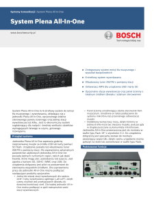 System Plena All-In-One - Bosch Security Systems