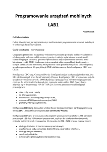 Programowanie urządzeń mobilnych LAB1