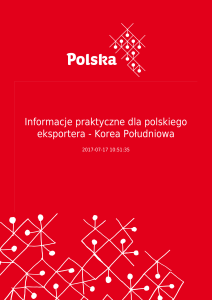 Informacje praktyczne dla polskiego eksportera