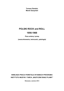 POLSKI ROCK and ROLL 1956-1968