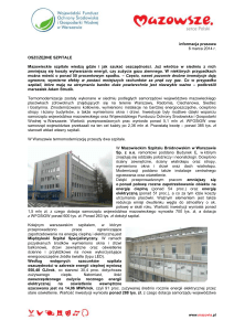 informacja prasowa - BIP / Samorząd Województwa Mazowieckiego