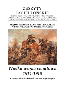 Wielka wojna światowa 1914-1918 - Jagiellonka