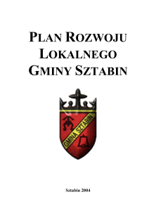 Plan Rozwoju Lokalnego Gminy Sztabin