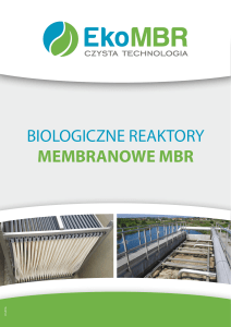 biologiczne reaktory membranowe mbr