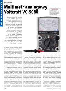 Multimetr analogowy Voltcraft VC-5080
