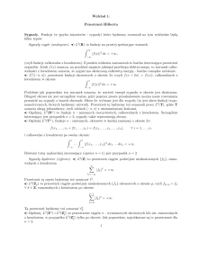 Wykład 1. Przestrzeń Hilberta Sygnały. Funkcje (w języku