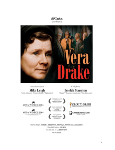 „Vera Drake jest dobra. Kocha życie i ludzi”. Wywiad z
