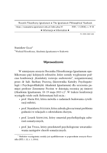 Wprowadzenie - Akademia Ignatianum w Krakowie: Czasopisma