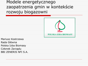 ENERGIA ELEKTRYCZNA OZE Prognoza 2020