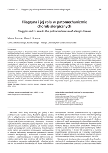 Filagryna i jej rola w patomechanizmie chorób alergicznych