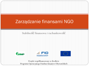 Zarządzanie finansami NGO
