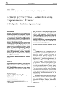 Depresja psychotyczna — obraz kliniczny