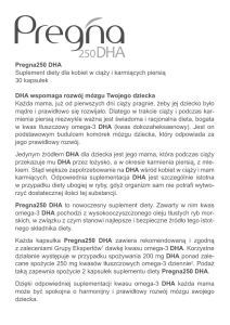 Pregna250 DHA Suplement diety dla kobiet w ciąży i