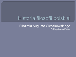Filozofia Augusta Cieszkowskiego