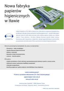 Nowa fabryka papierów higienicznych w Iławie