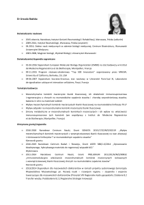 Dr Urszula Skalska - Narodowy Instytut Geriatrii, Reumatologii i