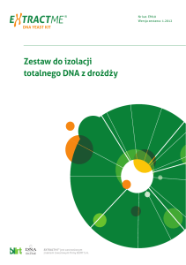 Zestaw do izolacji totalnego DNA z drożdży