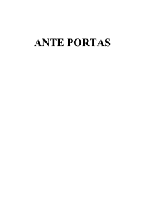 ANTE PORTAS