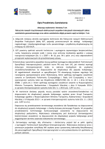 Opis Przedmiotu Zamówienia - Samorząd Województwa Opolskiego
