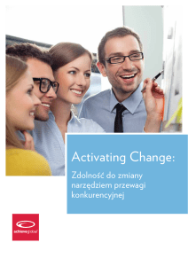 „Activating Change: Zdolność do zmiany narzędziem
