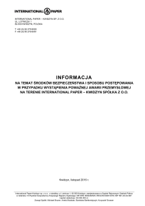 informacja - International Paper
