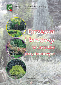 Drzewa i krzewy - Małopolski Ośrodek Doradztwa Rolniczego