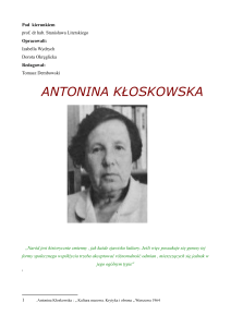 Antonina Kłoskowska
