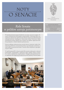 Rola Senatu w polskim ustroju państwowym