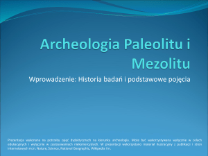 Archeologia Paleolitu i Mezolitu
