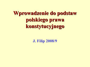 Wprowadzenie do podstaw polskiego prawa konstytucyjnego