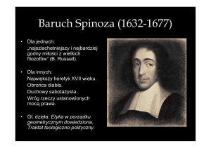 Spinoza [tryb zgodności]