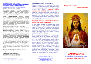 wrocławskie wspólnoty intronizacji jezusa chrystusa króla polski