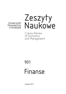 Finanse - Uniwersytet Ekonomiczny w Krakowie