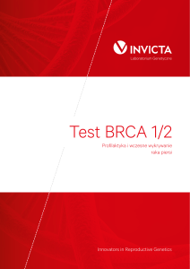 Test BRCA 1/2 - INVICTA Genetics
