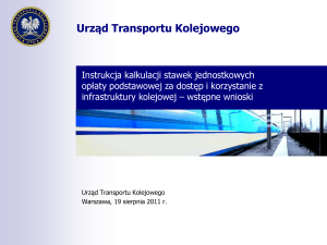 Sprawozdanie - Urząd Transportu Kolejowego