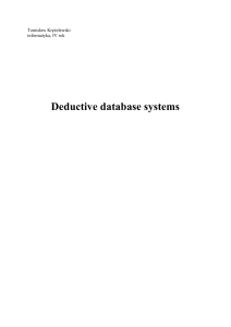 Deductive database systems