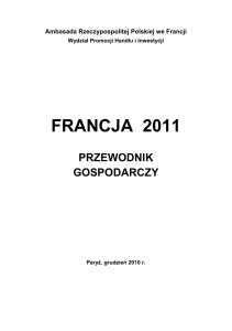 Przewodnik gospodarczy Francja 2011