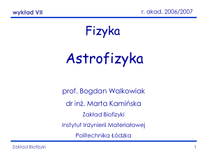 Astrofizyka gwiazd - biofizyka.p.lodz.pl
