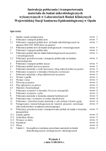 instrukcja pobierania i transportu próbek wydanie 4 z 13-08-2014