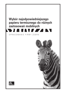 papier termiczny - Serwis drukarek Zebra