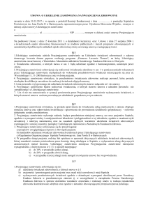 Wzór umowy DLT - Szpital Powiatowy im. Jana Pawła II w