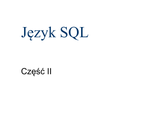 Język SQL