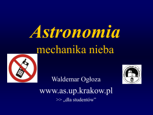 Astronomia Wykład III