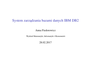 System zarzadzania bazami danych IBM DB2