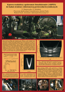 K¹towo-rozdzielczy spektrometr fotoelektronów (ARPES