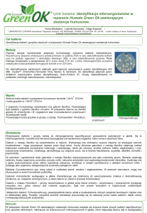 Identification of microorganisms in the preparation Humate Green